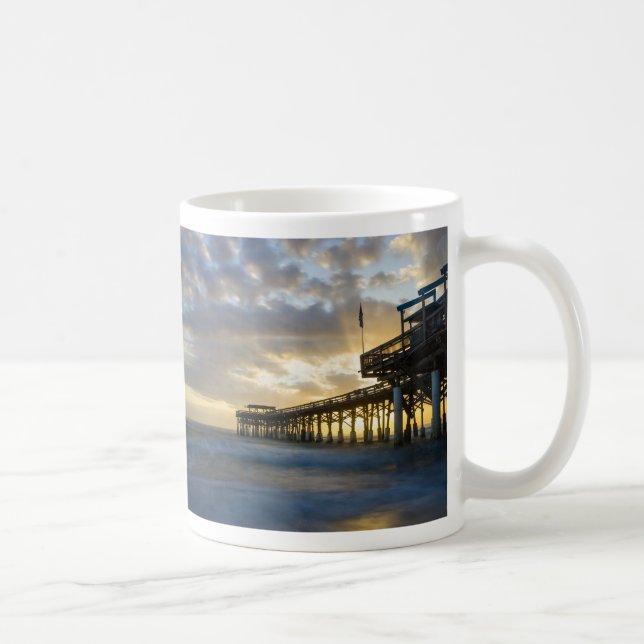 Taza De Café Qué café matutino de Cocoa Beach Mug (Derecha)