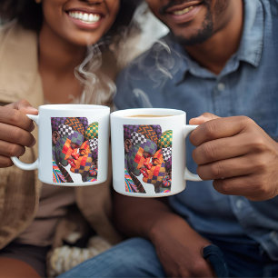 Taza de café que celebra el arte de la confección