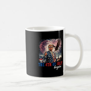 Taza De Café Que Comience El 4 De Julio Día De La Independencia