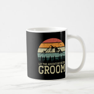Taza De Café Que Comience La Aventura Novios Recién Casados