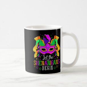 Taza De Café Que Comiencen Las Travesuras Bufón Divertido Mardi