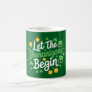 Taza De Café Que Comiencen Las Travesuras Divertido Día De San