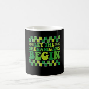 Taza De Café Que Comiencen Las Travesuras Irlandesas Retro Groo