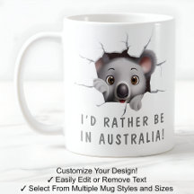 ¡Qué Corta Koala En Una Mug! Novedad Para Koala Lo