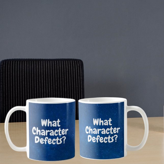 Taza De Café ¿Qué defectos de carácter? - Gracioso regalo de la (Subido por el creador)