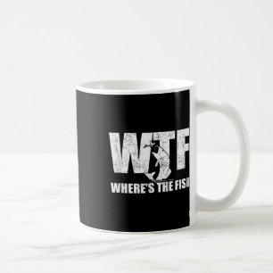 Taza De Café Qué diablos dónde está el pescado regalos divertid
