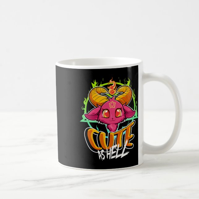 Taza De Café Qué Diablos Halloween Kawaii homet Funny Satan G (Derecha)
