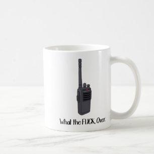 Taza De Café Qué diablos icono de walkie talkie divertido 