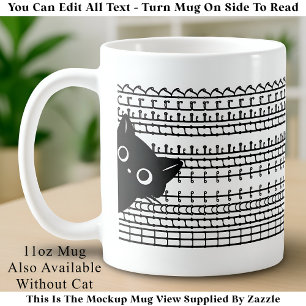 Taza De Café Qué Diablos Mensaje Oculto & Gato, Divertido