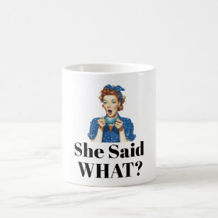 Taza de café '¿Qué dijo?'