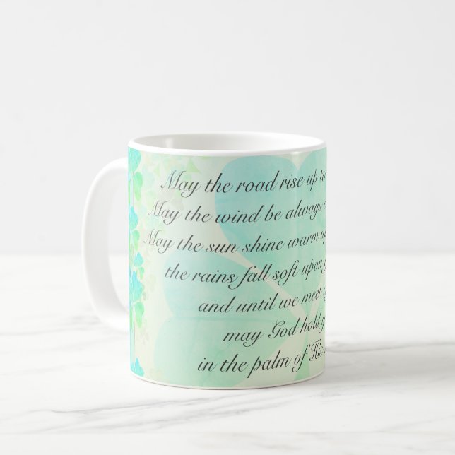 Taza De Café "Que el camino se levante..." La bendición irlande (Anverso izquierdo)