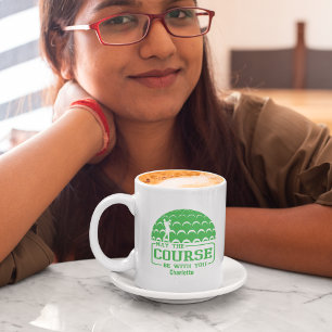 Taza De Café Que el campo esté contigo Golf personalizado