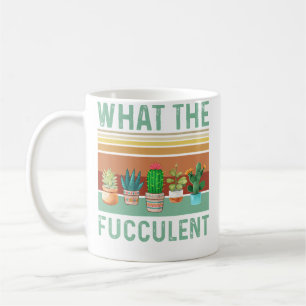 Taza De Café Qué Fucculent-Cactus Suculentas Plantas Jardín