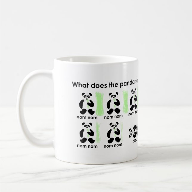 Taza De Café ¿Qué hace la panda dice? (Izquierda)