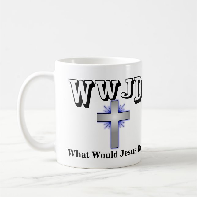 Taza De Café ¿Qué haría Jesús? (Izquierda)