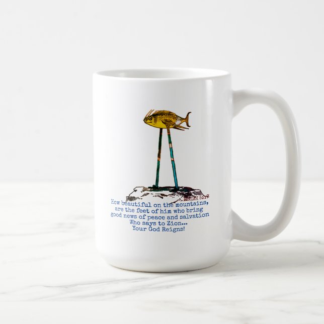 Taza De Café Qué Hermosos Son Los Pies De Las Montañas (Derecha)