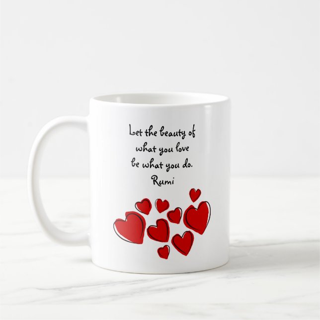 Taza De Café Que la belleza Rumi Mug (Izquierda)