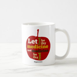 Taza De Café Que la comida sea su APPLE medicamentoso