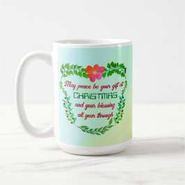 TAZA DE CAFÉ QUE LA PAZ SEA TU REGALO A LOS NAVIDADES
