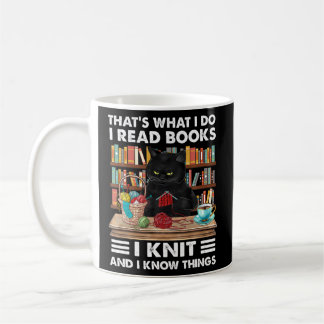 Taza De Café Que Lo Que Leí Los Libros Que Tejía Pañuelo De Gat