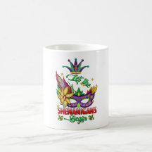 Que los Shenanigans comiencen el café de Mardi Gra