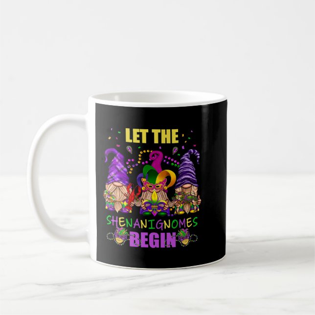 Taza De Café Que los Shenanigans empiecen El Gracioso Mardi Gra (Izquierda)
