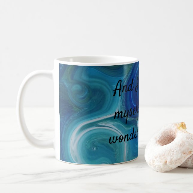 Taza De Café Qué mundo maravilloso (Con donut)