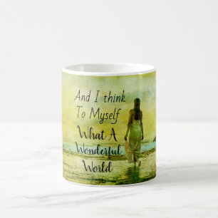 Taza De Café Qué mundo maravilloso para el café