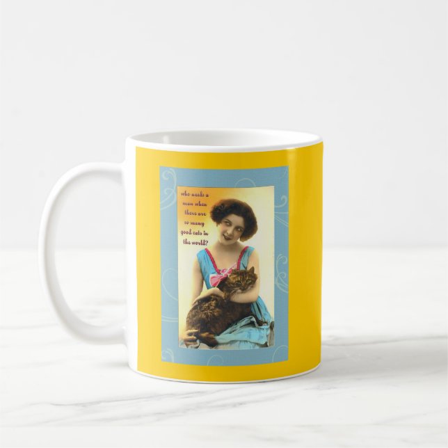 Taza De Café que necesita a un hombre tantos buenos gatos (Izquierda)