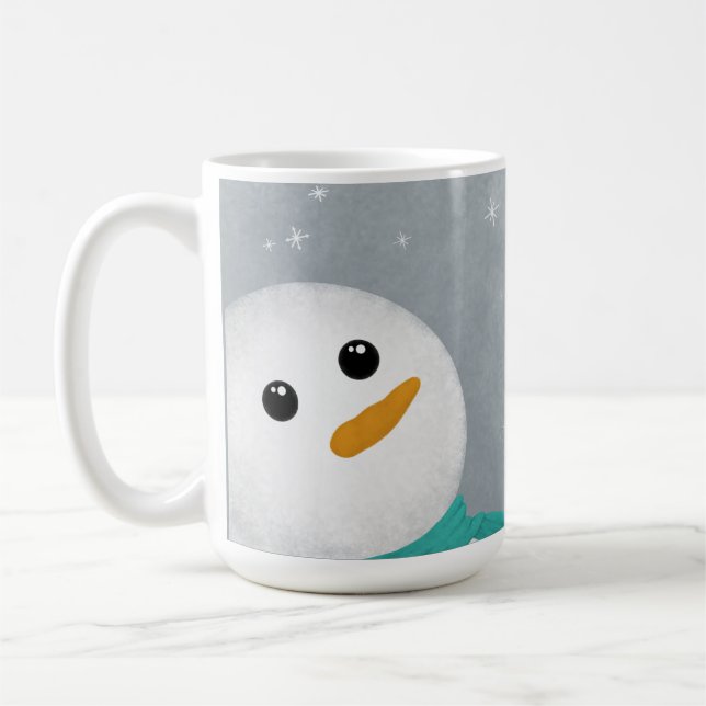 Taza De Café Que Nieva Snowman (Izquierda)