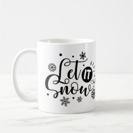 Taza De Café Que nieve, copo de nieve