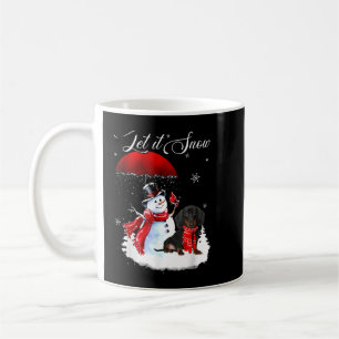 Taza De Café Que Nieve La Camisa De Navidad Aburre A Dachshund 