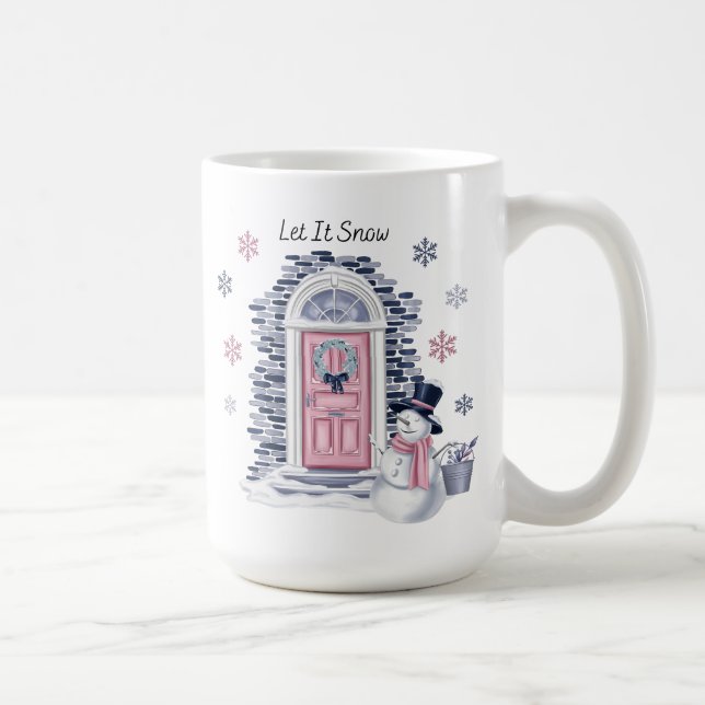 Taza De Café Que Nieve Mug (Derecha)