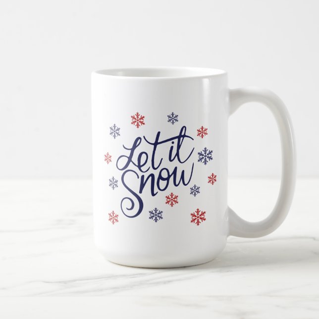 Taza De Café Que Nieve Mug (Derecha)