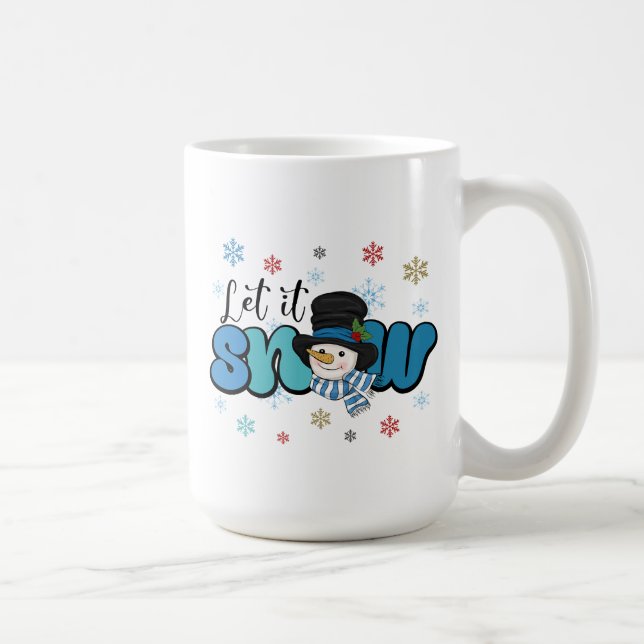 Taza De Café Que Nieve Mug (Derecha)