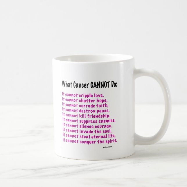 Taza De Café Qué no puede hacer el cáncer (Derecha)