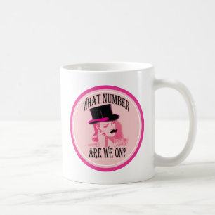 Taza De Café ¿qué número estamos encendido? Bigote y sombrero
