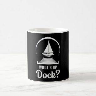 Taza De Café Qué pasa con el barco de vela Dock