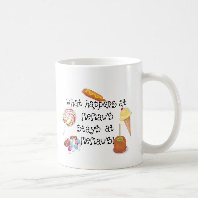 Taza De Café Qué sucede en las ESTANCIAS de Memaw en Memaw (Derecha)