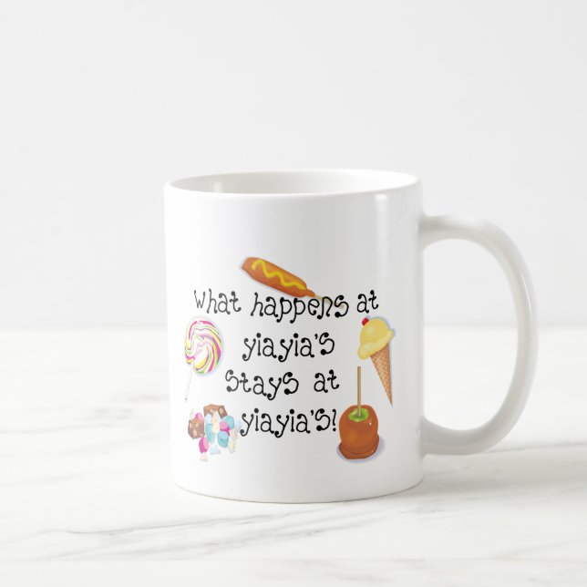 Taza De Café Qué sucede en las ESTANCIAS de YiaYia en YiaYia (Derecha)