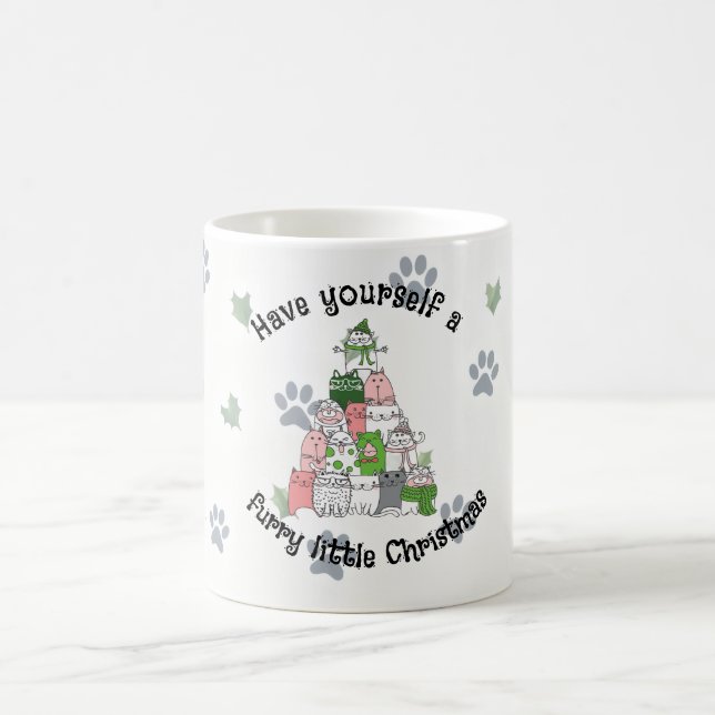 Taza De Café Que tengan un poco de Navidades peleados (Centro)