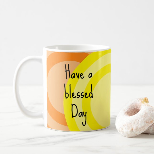 Taza De Café Que tengas un día bendito (Con donut)