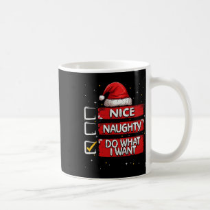 Taza De Café Qué travieso hacer lo que quiero Navidades Lista S