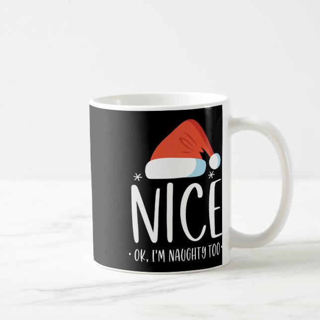 Taza De Café Qué travieso y bueno Ok, soy una chica demasiado g (Derecha)