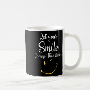 Taza De Café Que tu sonrisa cambie el Moti Inspirador mundial