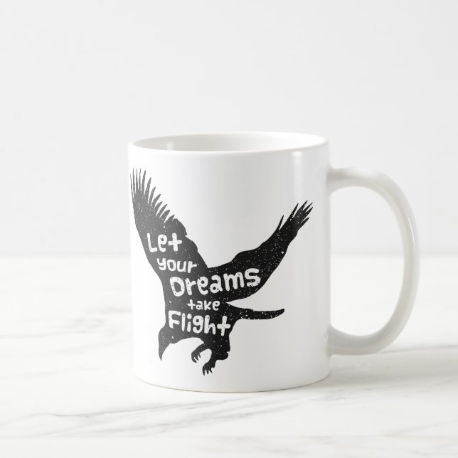 Taza De Café Que tus sueños tomen águila voladora (Derecha)