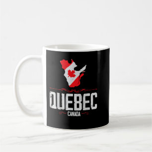 Taza De Café Quebec Canada Quebec Silhouette Souvenir de Queb
