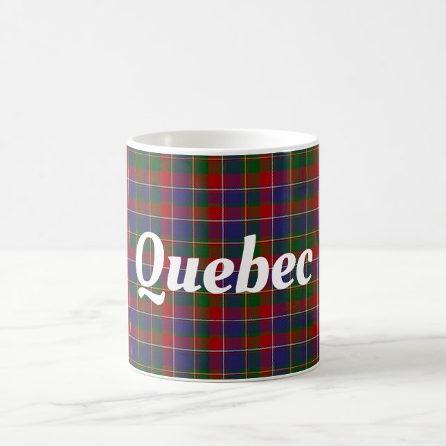Taza De Café Quebec Tartan Plaid (Centro)
