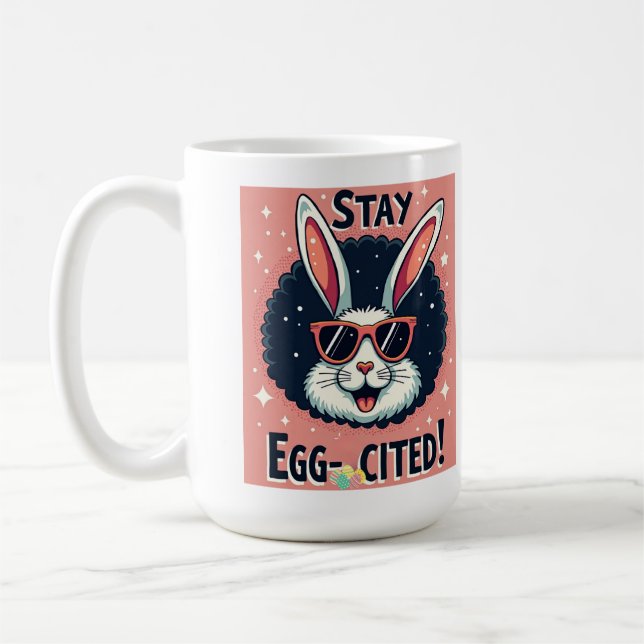 Taza De Café ¡Quédate con los huevos citados!: Vibes conejitas  (Izquierda)