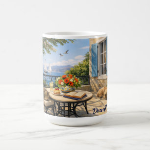 Taza De Café ¡Quédate dormido! Sabio Vida Marina Vintage